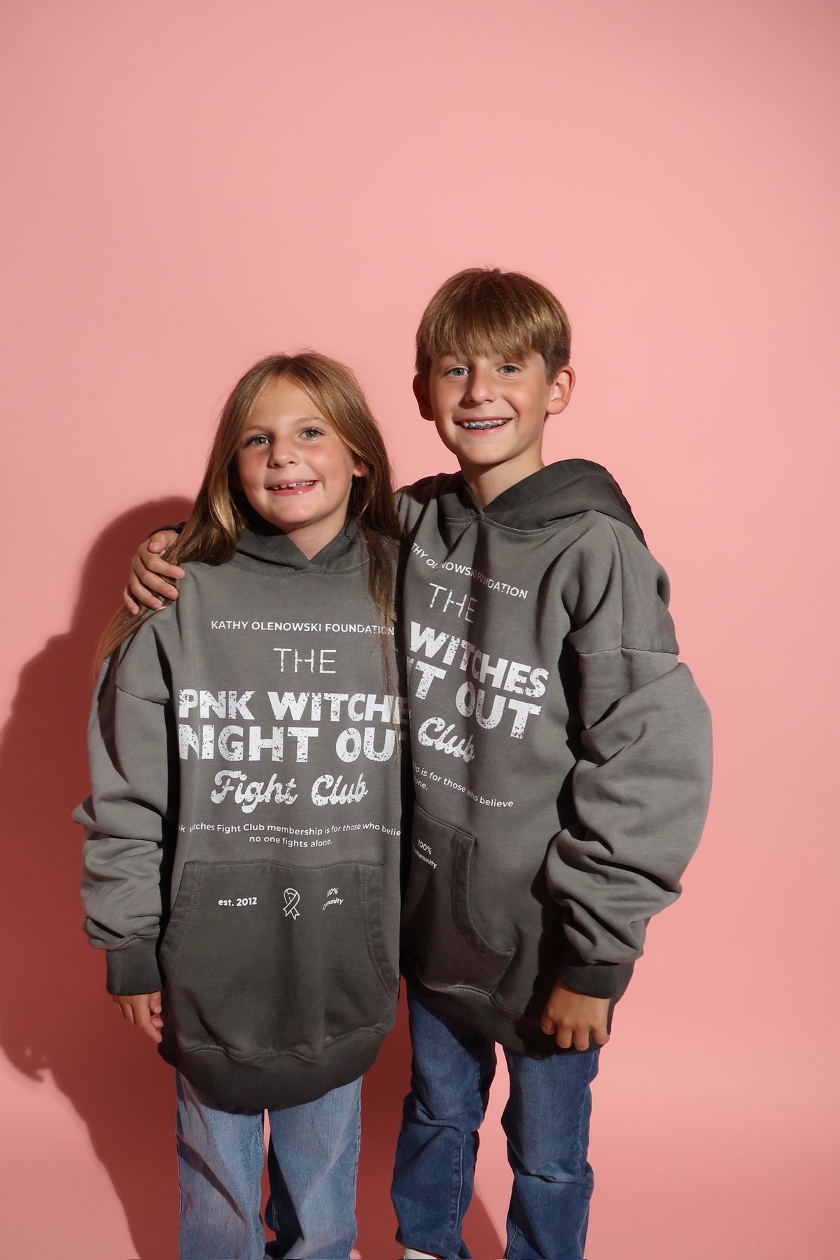 Pink Witches Fight Club Hoodie