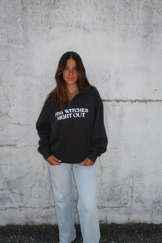 Pink Witches Relaxed Quarter Zip (UNISEX)