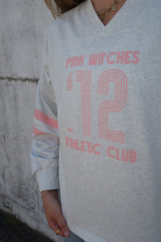 COMING SOON Pink Witches Athletic Club Varsity Tee