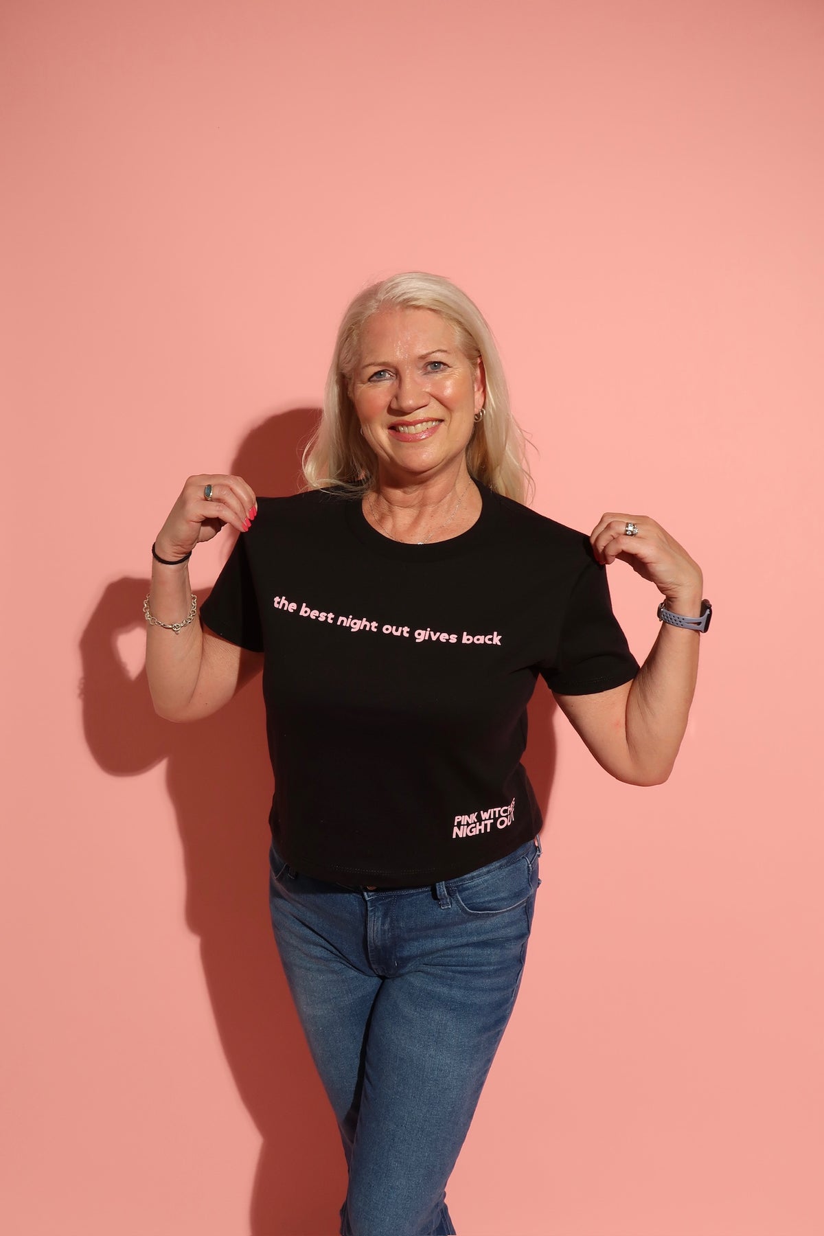 Pink Witches Gives Back Boxy Tee