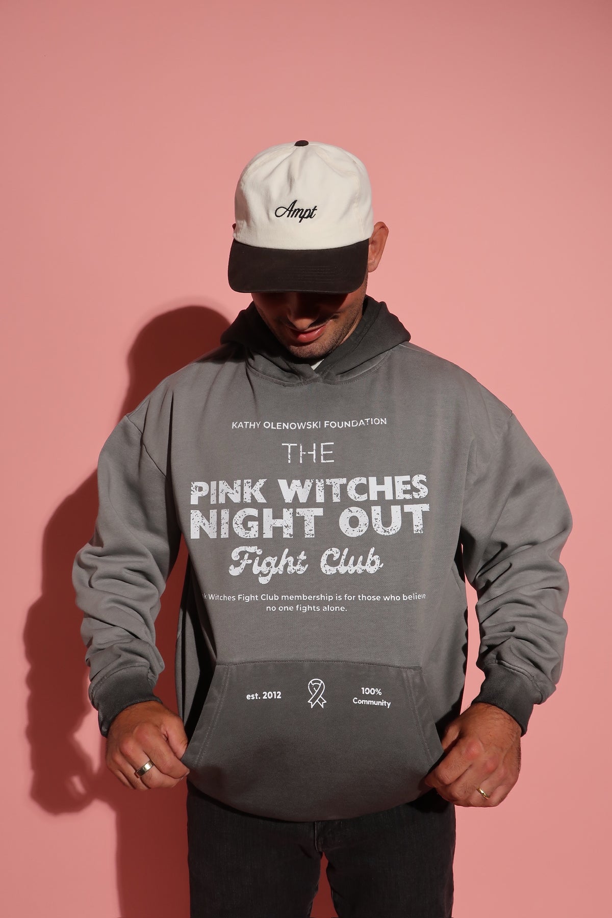 Pink Witches Fight Club Hoodie