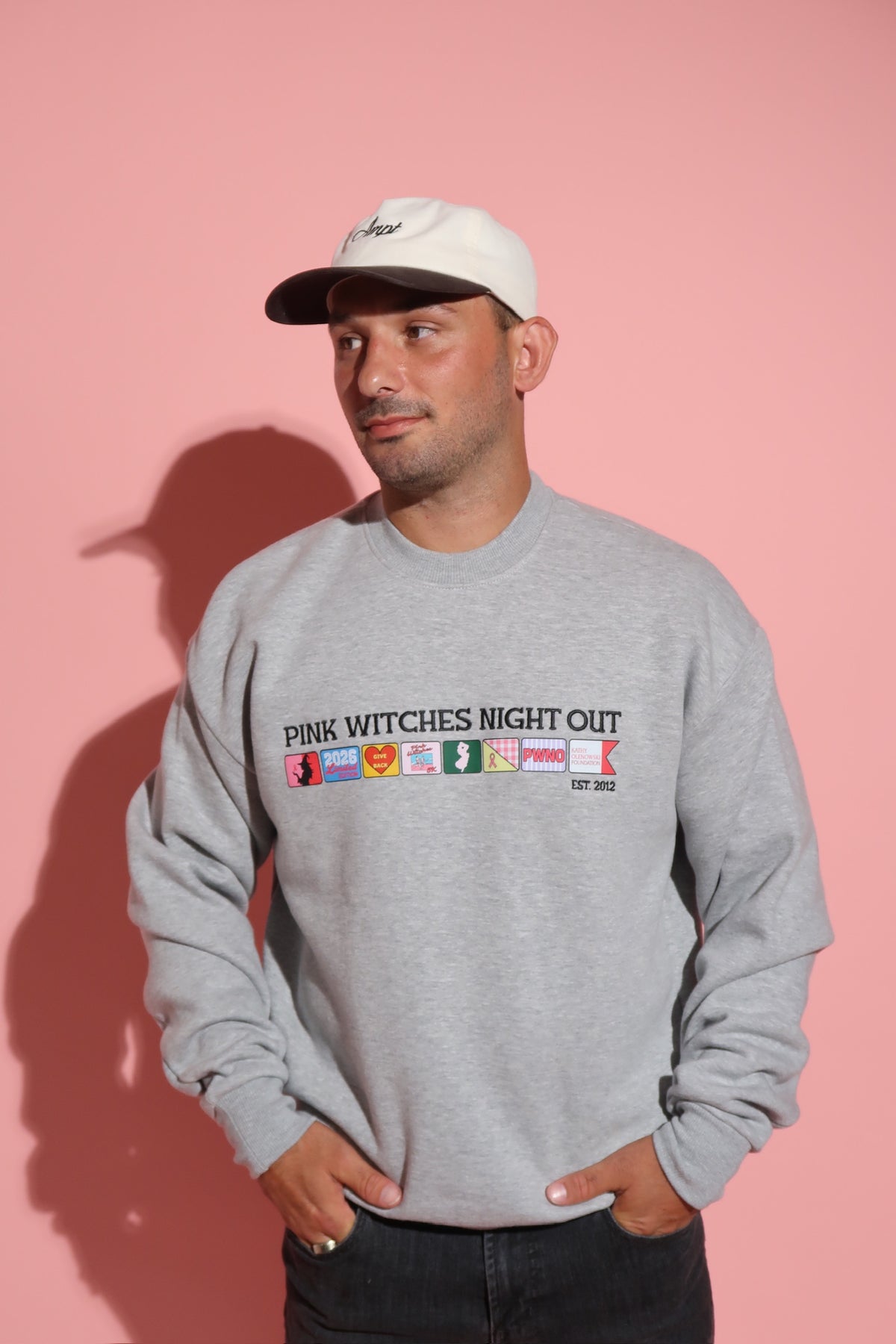 Pink Witches Icon Crewneck – Kathy Olenowski Foundation