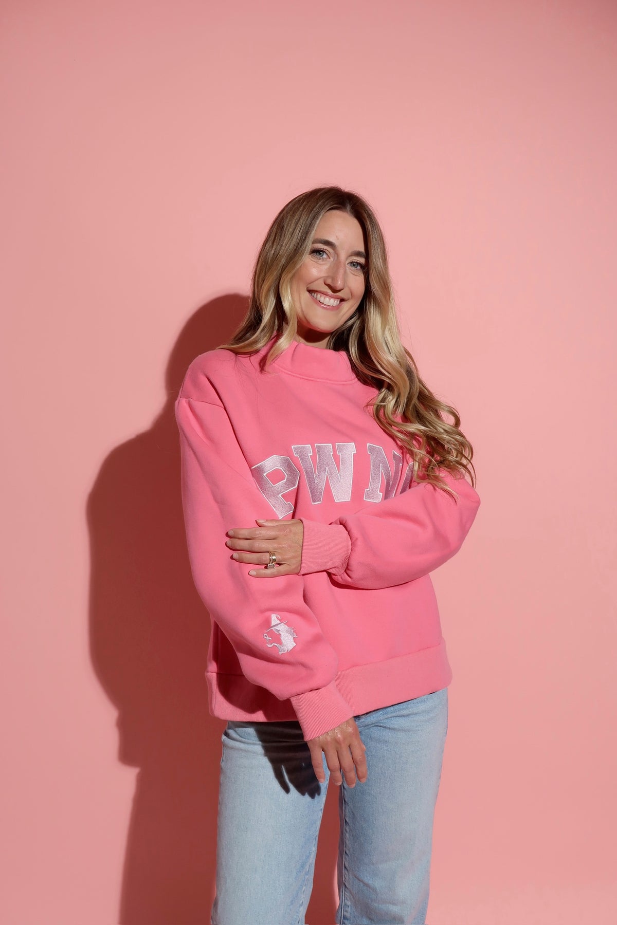 Pink Witches Favorite Mock Neck
