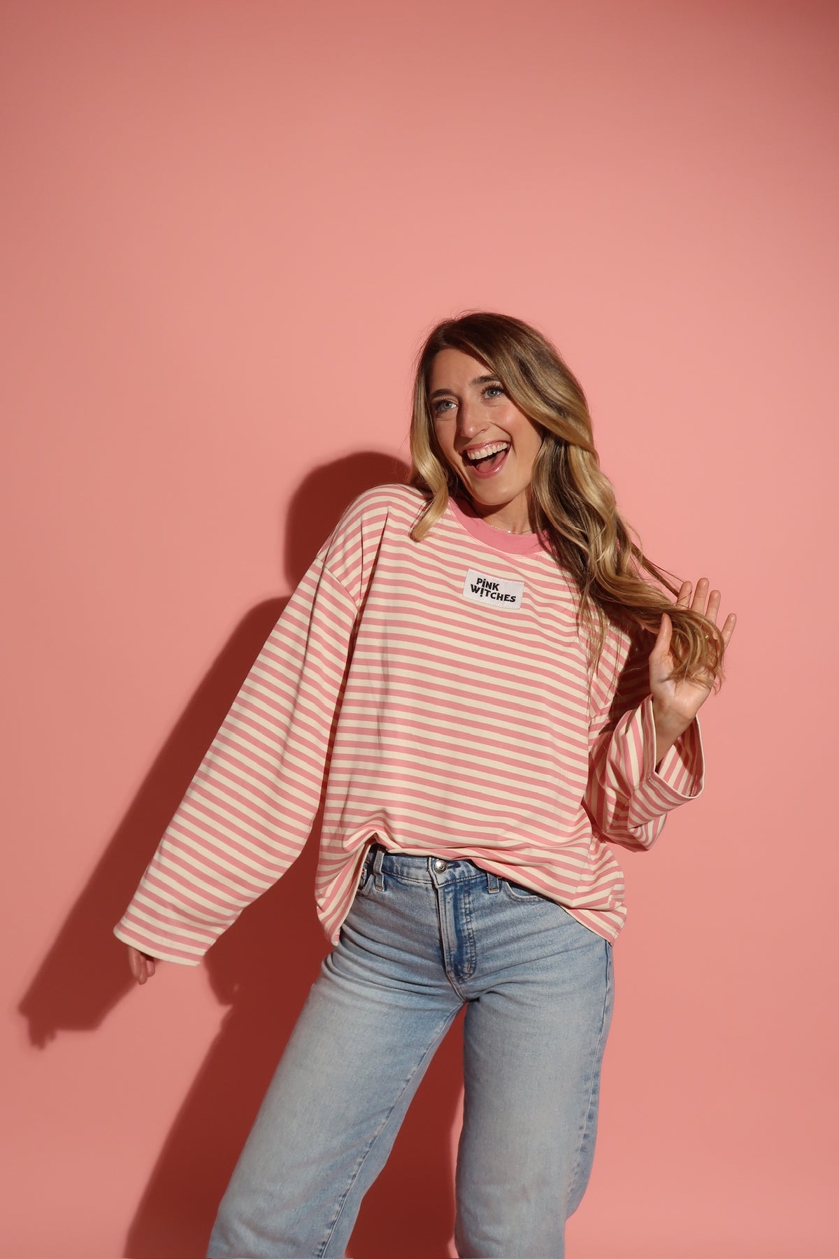 The Witchy Pink Stripe Tee