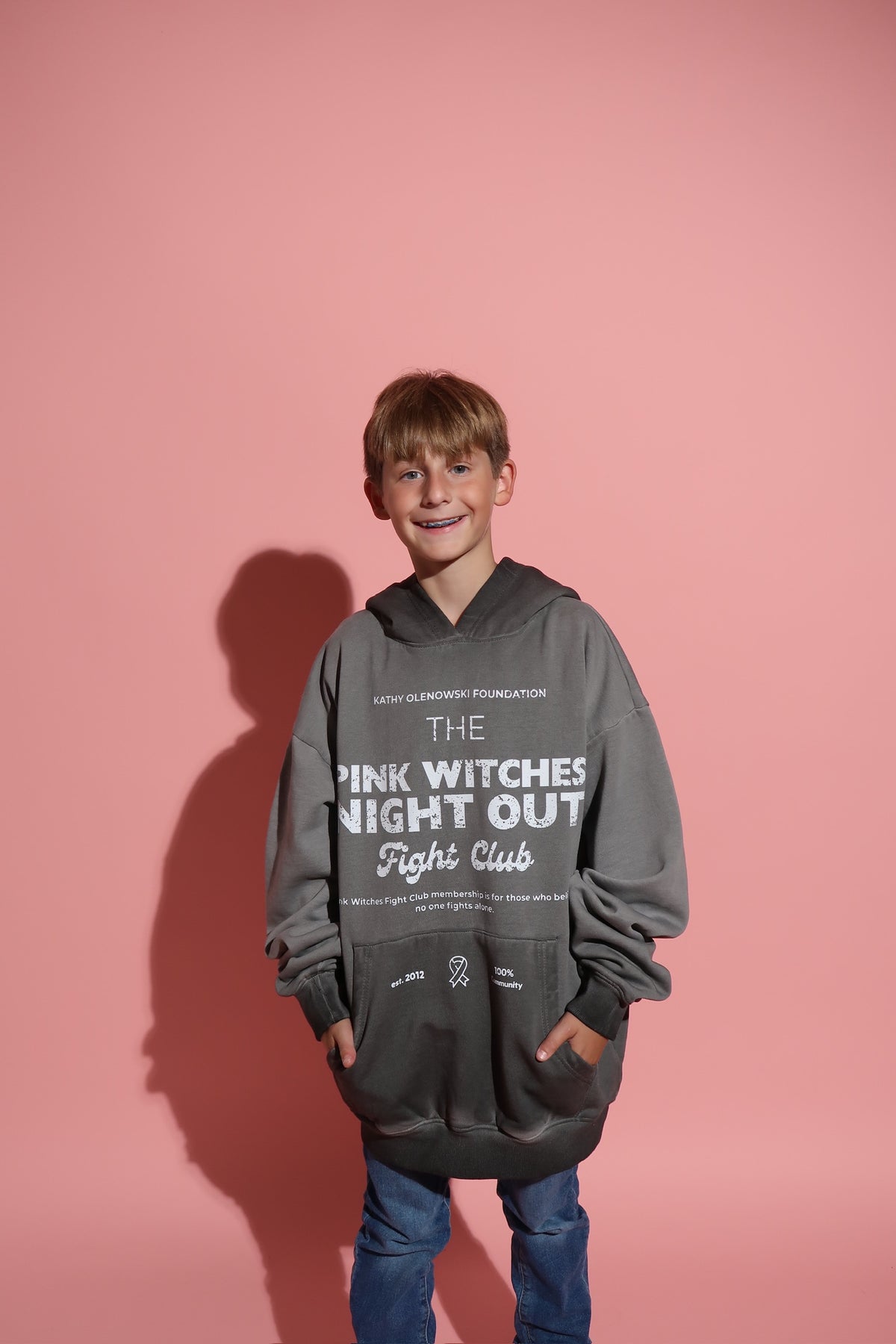Pink Witches Fight Club Hoodie