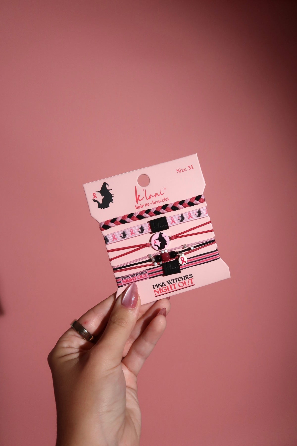 Pink Com Pink Witches Hair Tie Bracelets – Kathy Olenowski Foundation