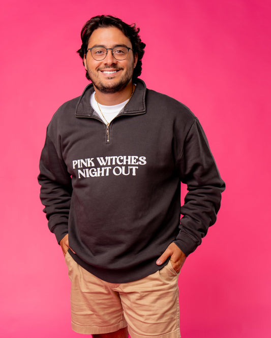Pink Witches Relaxed Quarter Zip (UNISEX)