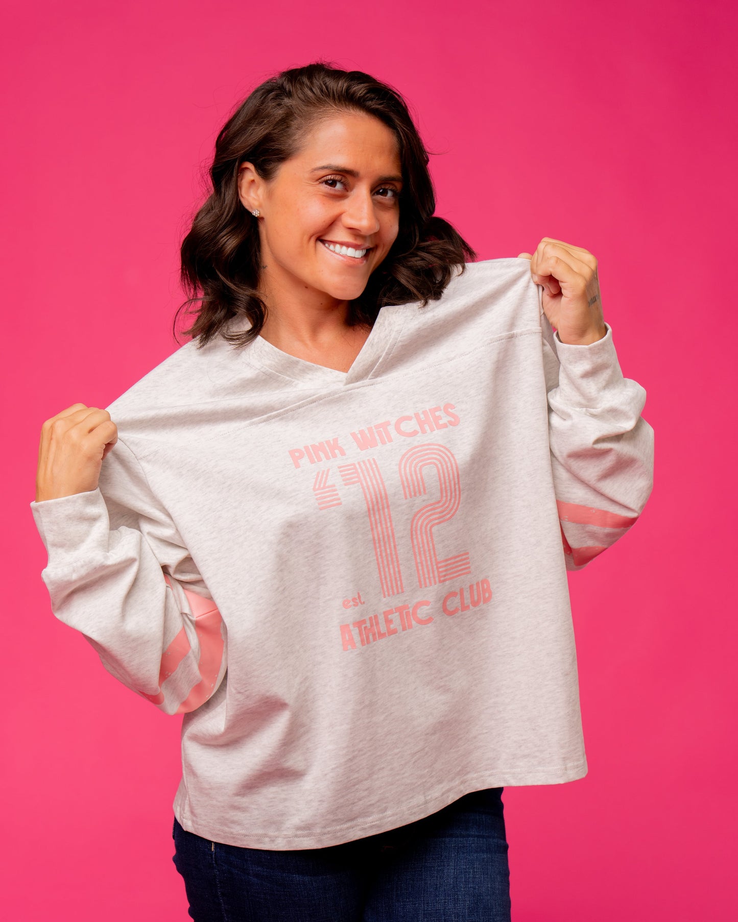 Pink Witches Athletic Club Varsity Tee